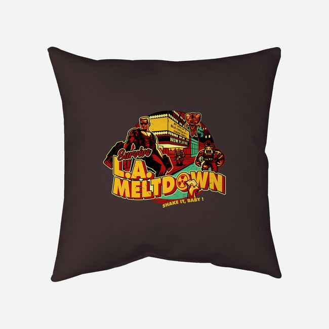 Survive LA Meltdown-None-Non-Removable Cover w Insert-Throw Pillow-daobiwan