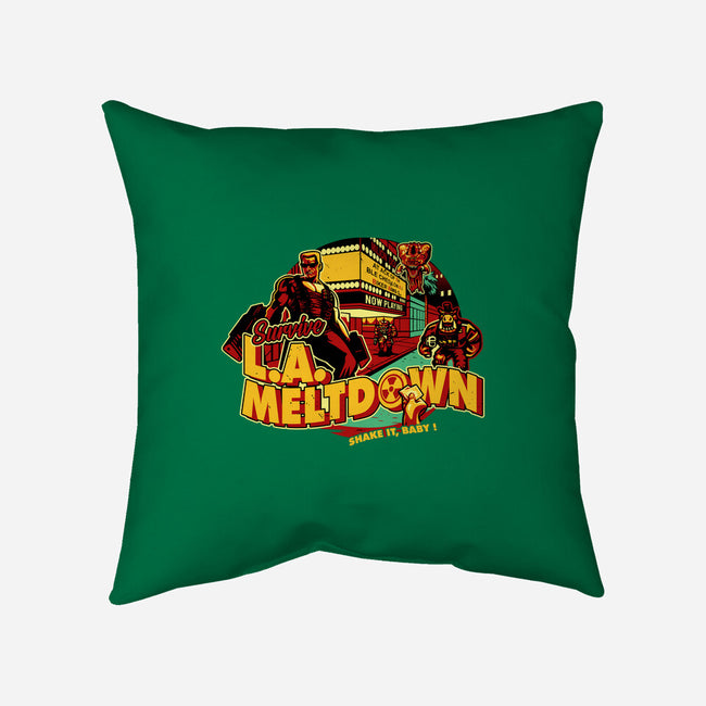 Survive LA Meltdown-None-Non-Removable Cover w Insert-Throw Pillow-daobiwan