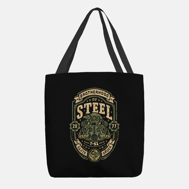 Knight Of Steel T-51-None-Basic Tote-Bag-Olipop