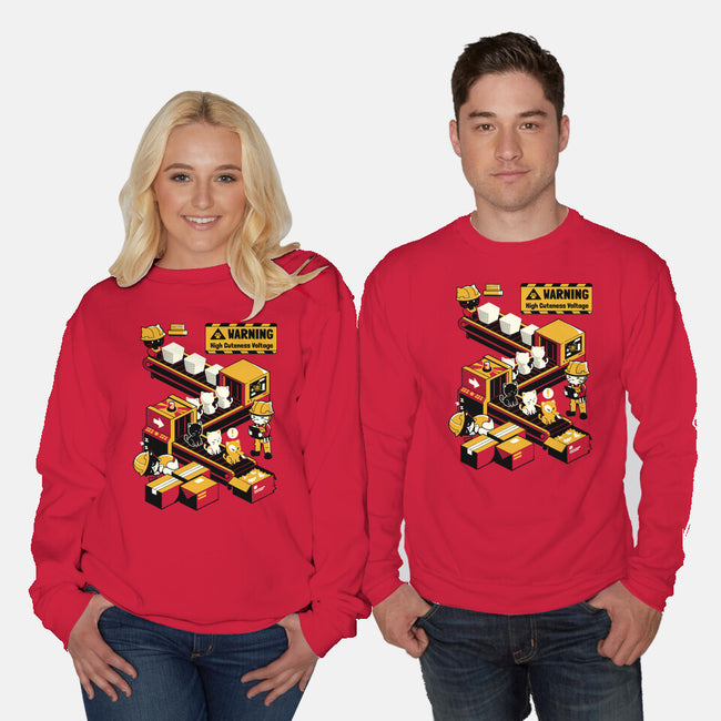 High Cuteness Voltage-Unisex-Crew Neck-Sweatshirt-Heyra Vieira