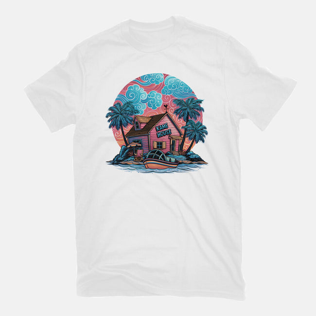 Island Life-Womens-Fitted-Tee-glitchygorilla