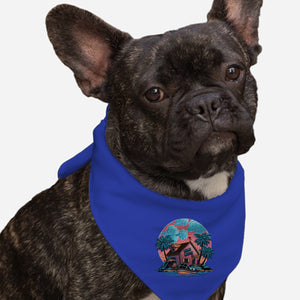 Island Life-Dog-Bandana-Pet Collar-glitchygorilla
