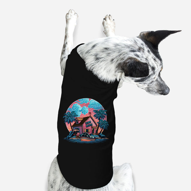 Island Life-Dog-Basic-Pet Tank-glitchygorilla