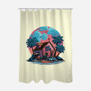 Island Life-None-Polyester-Shower Curtain-glitchygorilla