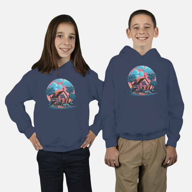 Island Life-Youth-Pullover-Sweatshirt-glitchygorilla