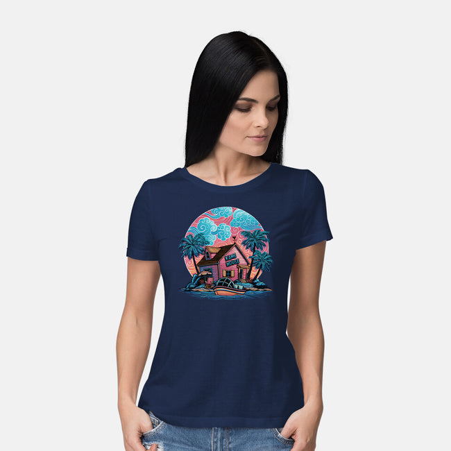 Island Life-Womens-Basic-Tee-glitchygorilla