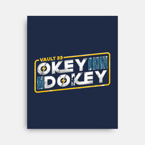 Okey Dokey Vault 33-None-Stretched-Canvas-rocketman_art