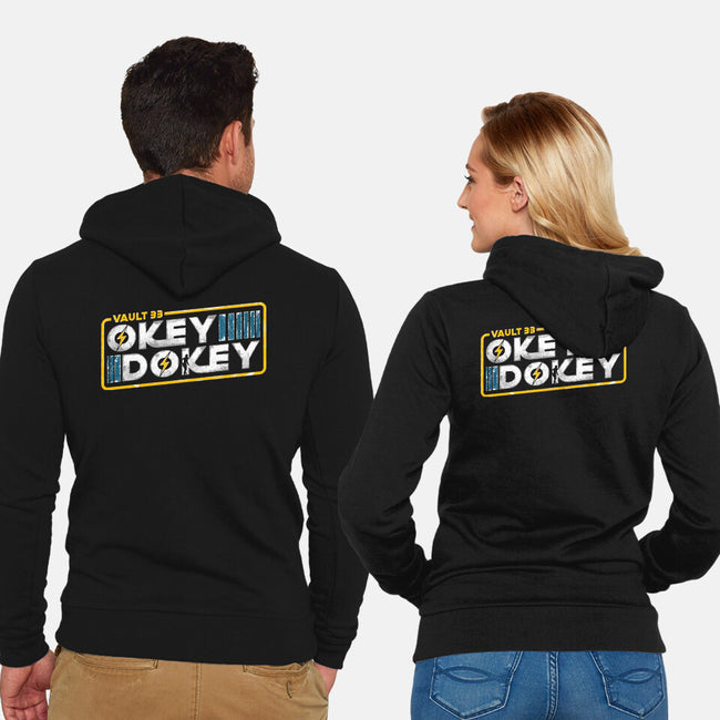 Okey Dokey Vault 33-Unisex-Zip-Up-Sweatshirt-rocketman_art