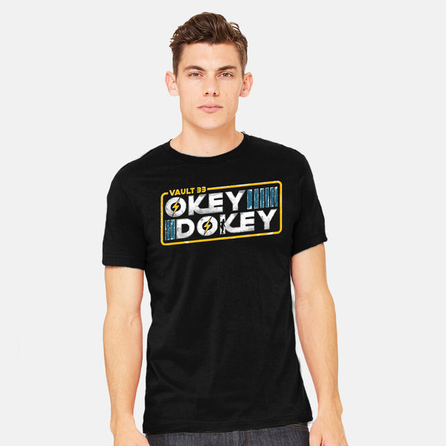 Okey Dokey Vault 33-Mens-Heavyweight-Tee-rocketman_art