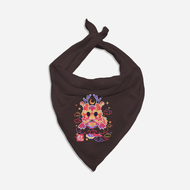 Kawaii Chinese Dragon-Cat-Bandana-Pet Collar-NemiMakeit