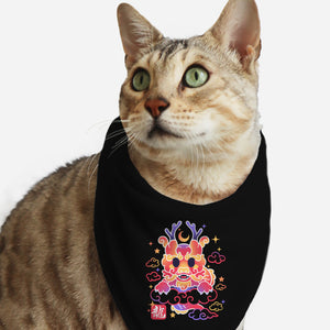 Kawaii Chinese Dragon-Cat-Bandana-Pet Collar-NemiMakeit