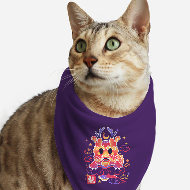 Kawaii Chinese Dragon-Cat-Bandana-Pet Collar-NemiMakeit