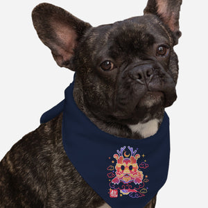 Kawaii Chinese Dragon-Dog-Bandana-Pet Collar-NemiMakeit