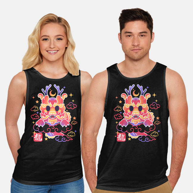 Kawaii Chinese Dragon-Unisex-Basic-Tank-NemiMakeit