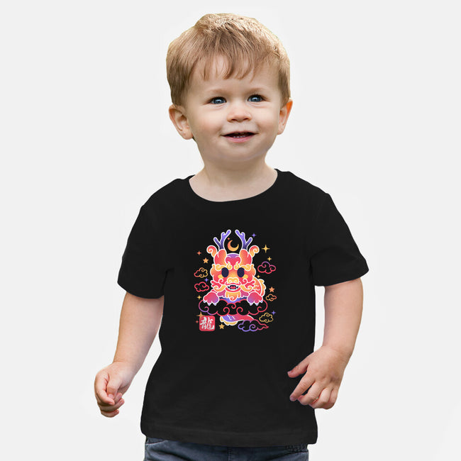 Kawaii Chinese Dragon-Baby-Basic-Tee-NemiMakeit