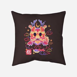 Kawaii Chinese Dragon-None-Non-Removable Cover w Insert-Throw Pillow-NemiMakeit