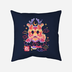 Kawaii Chinese Dragon-None-Removable Cover w Insert-Throw Pillow-NemiMakeit