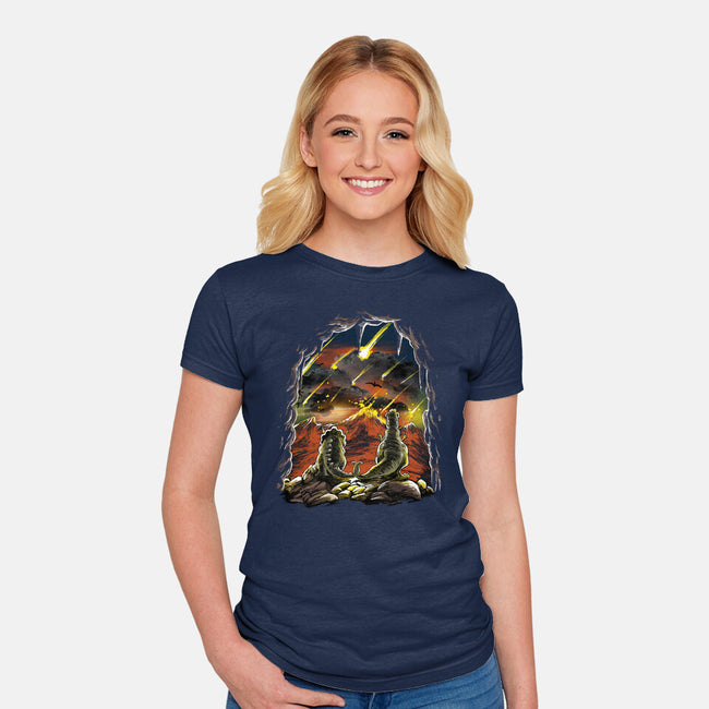 Project Extinction-Womens-Fitted-Tee-zascanauta