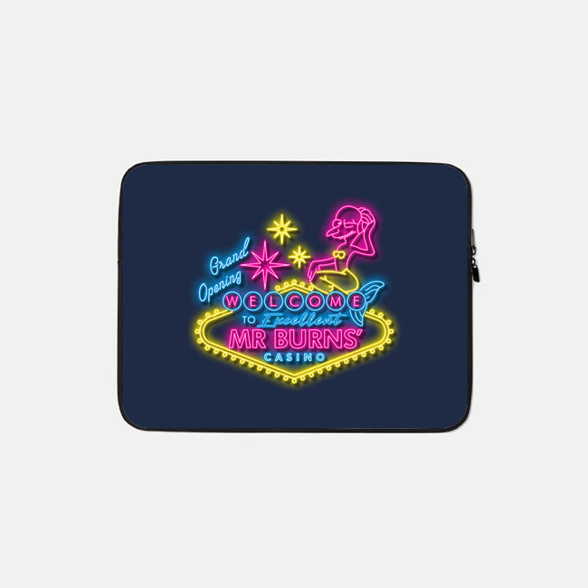 Burns Casino-None-Zippered-Laptop Sleeve-se7te