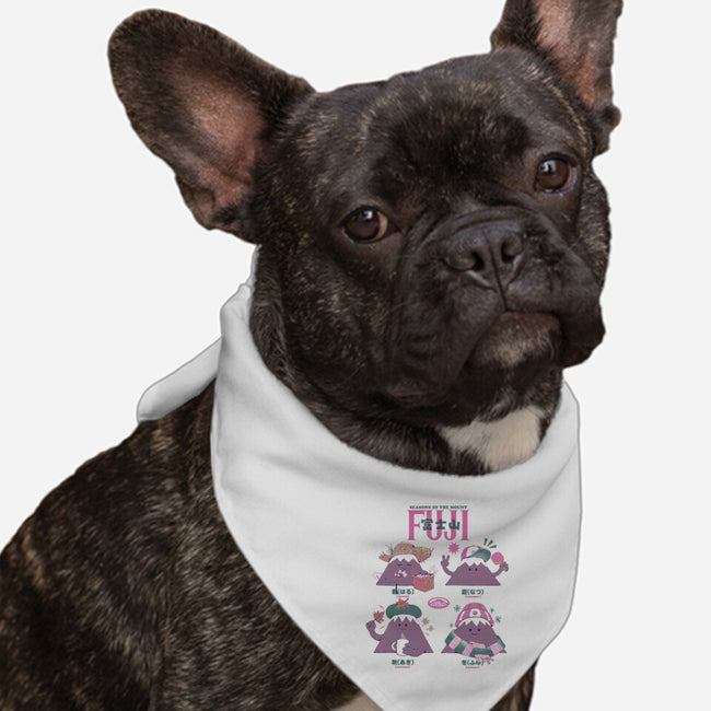 Fuji Seasons-Dog-Bandana-Pet Collar-ilustrata