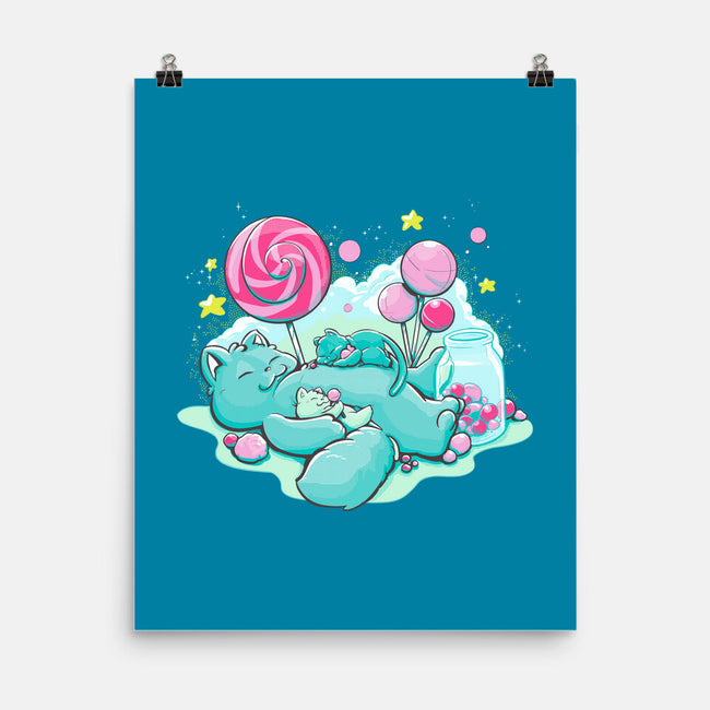 Candy Kitties-None-Matte-Poster-ellr