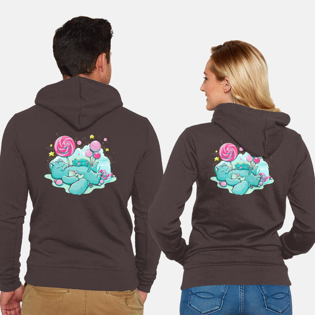 Candy Kitties-Unisex-Zip-Up-Sweatshirt-ellr