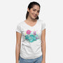 Candy Kitties-Womens-V-Neck-Tee-ellr