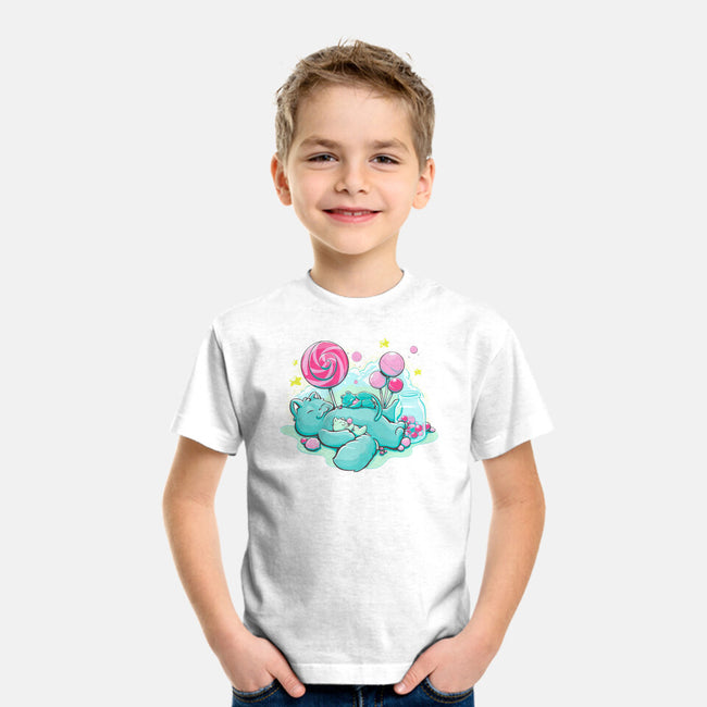 Candy Kitties-Youth-Basic-Tee-ellr