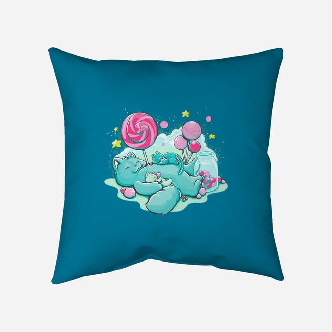 Candy Kitties-None-Non-Removable Cover w Insert-Throw Pillow-ellr