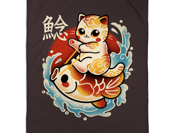 Neko Koi Fish Red Sun