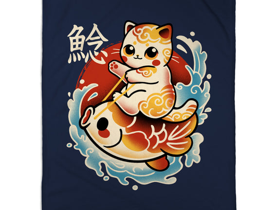 Neko Koi Fish Red Sun