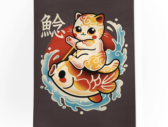 Neko Koi Fish Red Sun