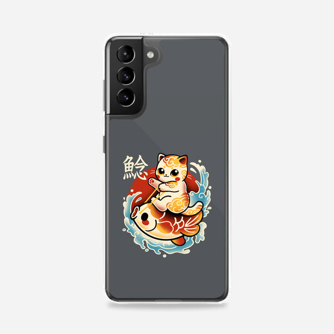 Neko Koi Fish Red Sun-Samsung-Snap-Phone Case-NemiMakeit