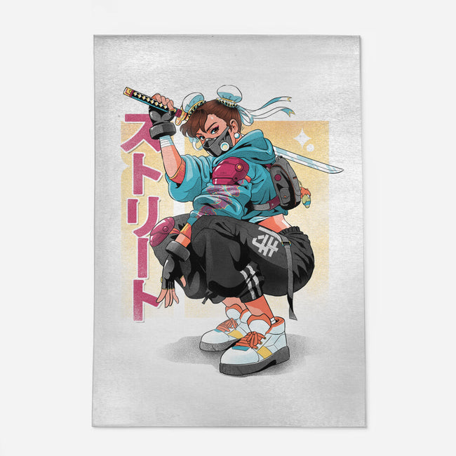 Street Samurai-None-Outdoor-Rug-Bruno Mota