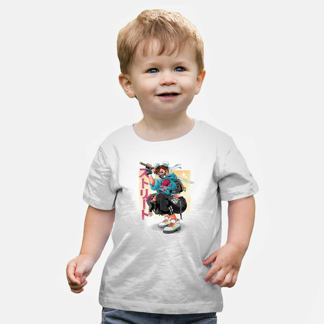 Street Samurai-Baby-Basic-Tee-Bruno Mota