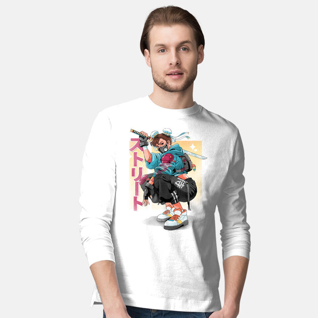 Street Samurai-Mens-Long Sleeved-Tee-Bruno Mota