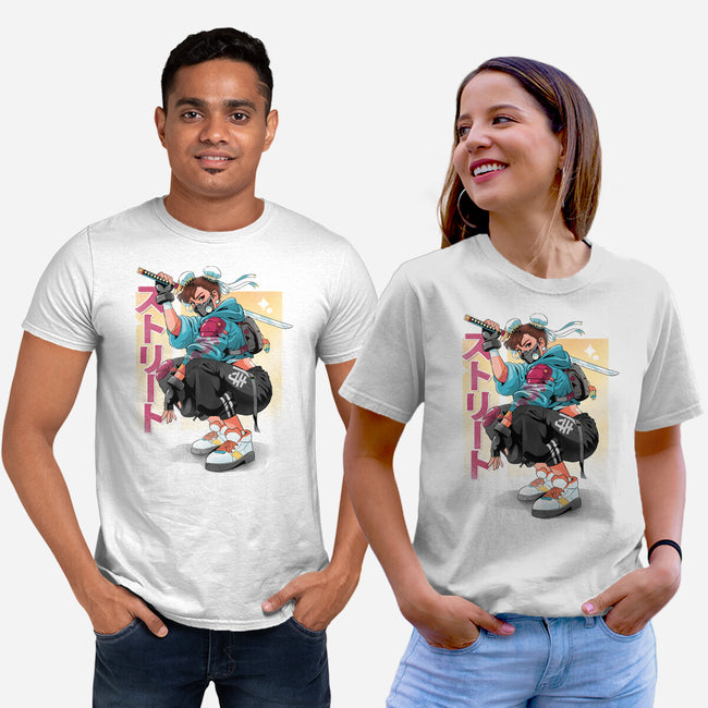 Street Samurai-Unisex-Basic-Tee-Bruno Mota