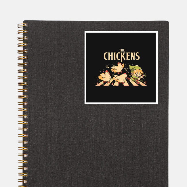 The Chickens Road-None-Glossy-Sticker-Arigatees