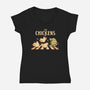 The Chickens Road-Womens-V-Neck-Tee-Arigatees