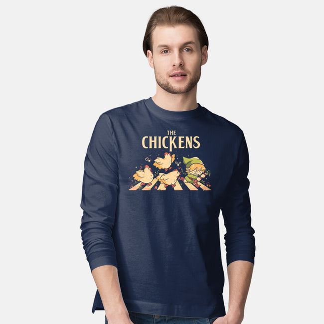 The Chickens Road-Mens-Long Sleeved-Tee-Arigatees