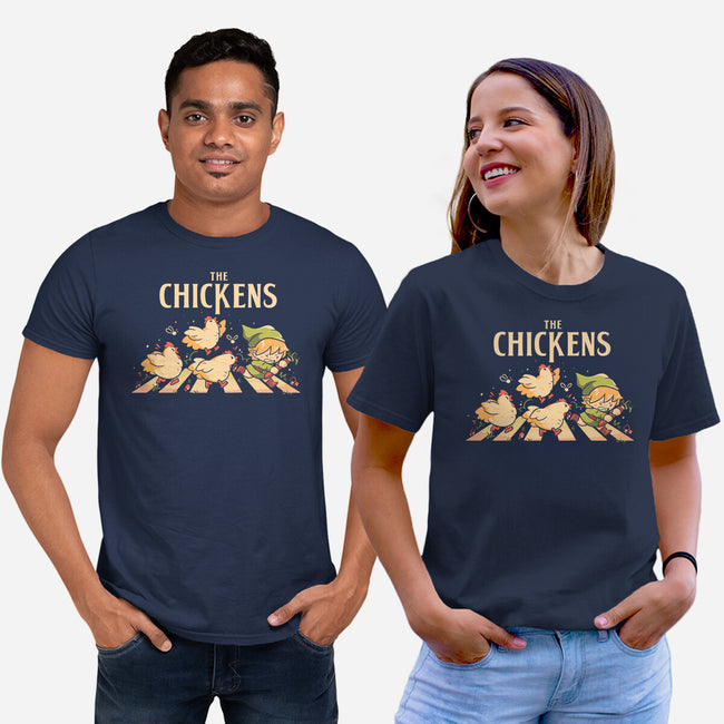 The Chickens Road-Unisex-Basic-Tee-Arigatees