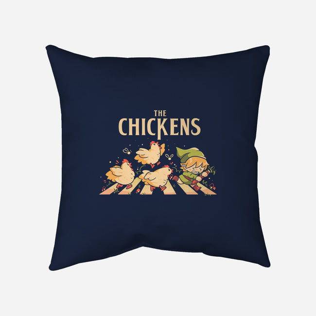 The Chickens Road-None-Non-Removable Cover w Insert-Throw Pillow-Arigatees