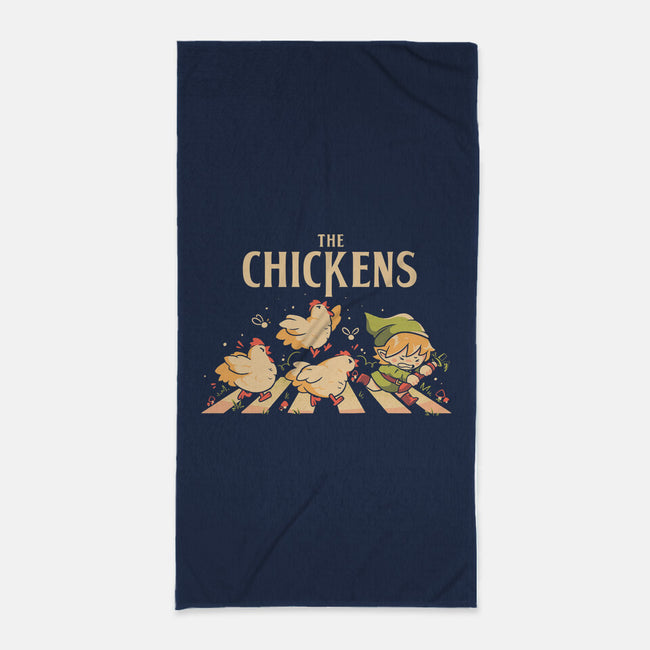 The Chickens Road-None-Beach-Towel-Arigatees