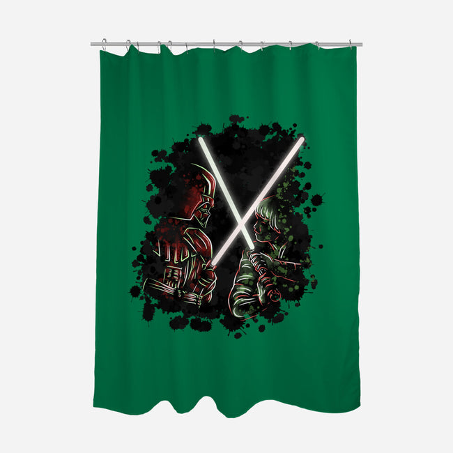 Battle Of Force-None-Polyester-Shower Curtain-nickzzarto
