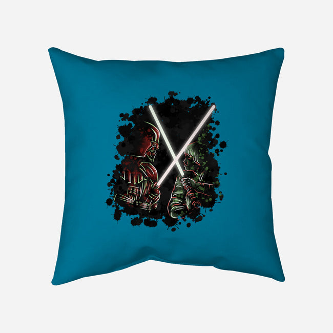 Battle Of Force-None-Removable Cover-Throw Pillow-nickzzarto