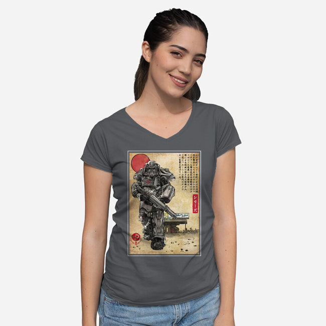 The Way Of Maximus-Womens-V-Neck-Tee-DrMonekers