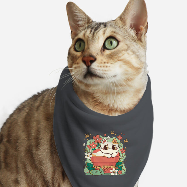 Keep Growing Cat-Cat-Bandana-Pet Collar-Ca Mask