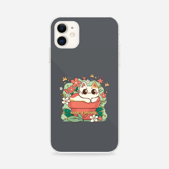 Keep Growing Cat-iPhone-Snap-Phone Case-Ca Mask