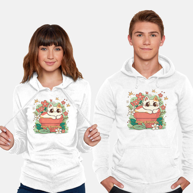 Keep Growing Cat-Unisex-Pullover-Sweatshirt-Ca Mask