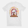 Fortune Purrs-Womens-Basic-Tee-Ca Mask